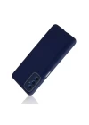 Samsung Galaxy M52 5G Kılıf Glass Kapak - Lacivert