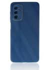 Samsung Galaxy M52 5G Kılıf Glass Kapak - Mavi