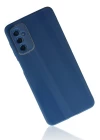Samsung Galaxy M52 5G Kılıf Glass Kapak - Mavi
