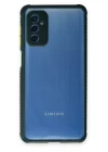Samsung Galaxy M52 5G Kılıf Miami Şeffaf Silikon - Koyu Yeşil