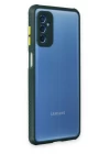 Samsung Galaxy M52 5G Kılıf Miami Şeffaf Silikon - Koyu Yeşil