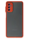 Samsung Galaxy M52 5G Kılıf Montreal Silikon Kapak - Kırmızı