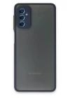 Samsung Galaxy M52 5G Kılıf Montreal Silikon Kapak - Lacivert