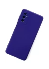 Samsung Galaxy M52 5G Kılıf Nano içi Kadife Silikon - Mor