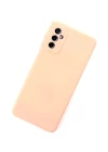 Samsung Galaxy M52 5G Kılıf Nano içi Kadife Silikon - Pudra