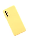 Samsung Galaxy M52 5G Kılıf Nano içi Kadife Silikon - Sarı