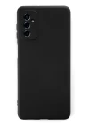 Samsung Galaxy M52 5G Kılıf Nano içi Kadife Silikon - Siyah