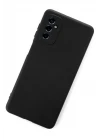 Samsung Galaxy M52 5G Kılıf Nano içi Kadife Silikon - Siyah