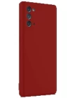 Samsung Galaxy Note 20 Kılıf First Silikon - Bordo