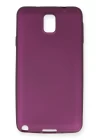 Samsung Galaxy Note 3 / N9000 Kılıf First Silikon - Mürdüm