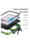 Samsung Galaxy P610 Tab S6 Lite 10.4 Kılıf Griffin Tablet Kapak - Kamuflaj