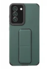 Samsung Galaxy S21 FE Kılıf Mega Standlı Silikon - Yeşil