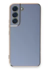 Samsung Galaxy S21 FE Kılıf Volet Silikon - Mavi