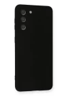 Samsung Galaxy S21 Kılıf Nano içi Kadife Silikon - Siyah