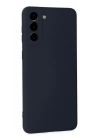 Samsung Galaxy S21 Plus Kılıf Nano içi Kadife Silikon - Lacivert