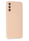 Samsung Galaxy S21 Plus Kılıf Nano içi Kadife Silikon - Pudra