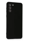 Samsung Galaxy S21 Plus Kılıf Nano içi Kadife Silikon - Siyah
