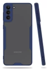 Samsung Galaxy S21 Plus Kılıf Platin Silikon - Lacivert