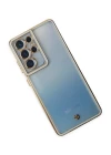 Samsung Galaxy S21 Ultra Kılıf Liva Lens Silikon - Beyaz