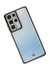 Samsung Galaxy S21 Ultra Kılıf Liva Lens Silikon - Siyah