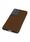 Samsung Galaxy S21 Ultra Kılıf Loop Deri Silikon - Kahverengi