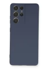 Samsung Galaxy S21 Ultra Kılıf Nano içi Kadife Silikon - Gri