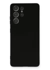 Samsung Galaxy S21 Ultra Kılıf Nano içi Kadife Silikon - Siyah