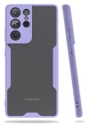 Samsung Galaxy S21 Ultra Kılıf Platin Silikon - Lila