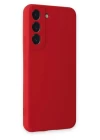 Samsung Galaxy S22 Kılıf Nano içi Kadife Silikon - Kırmızı