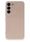 Samsung Galaxy S22 Kılıf Nano içi Kadife Silikon - Pudra