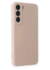 Samsung Galaxy S22 Kılıf Nano içi Kadife Silikon - Pudra