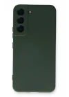 Samsung Galaxy S22 Plus Kılıf Nano içi Kadife Silikon - Koyu Yeşil