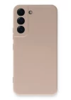 Samsung Galaxy S22 Plus Kılıf Nano içi Kadife Silikon - Pudra