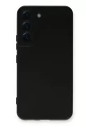 Samsung Galaxy S22 Plus Kılıf Nano içi Kadife Silikon - Siyah