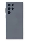 Samsung Galaxy S22 Ultra Kılıf Nano içi Kadife Silikon - Gri