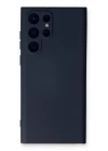 Samsung Galaxy S22 Ultra Kılıf Nano içi Kadife Silikon - Lacivert