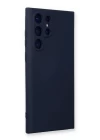 Samsung Galaxy S22 Ultra Kılıf Nano içi Kadife Silikon - Lacivert