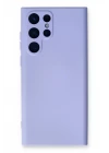 Samsung Galaxy S22 Ultra Kılıf Nano içi Kadife Silikon - Lila