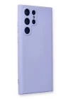 Samsung Galaxy S22 Ultra Kılıf Nano içi Kadife Silikon - Lila