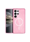 Samsung Galaxy S23 Ultra Kılıf Glow Magsafe Kapak - Pembe