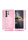 Samsung Galaxy S23 Ultra Kılıf Glow Magsafe Kapak - Pembe