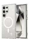 Samsung Galaxy S23 Ultra Kılıf Glow Magsafe Kapak - Şeffaf