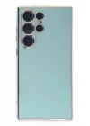 Samsung Galaxy S23 Ultra Kılıf Volet Silikon - Açık Yeşil