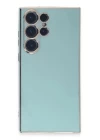 Samsung Galaxy S23 Ultra Kılıf Volet Silikon - Açık Yeşil