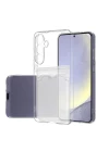 Samsung Galaxy S24 FE Kılıf Kart Şeffaf Silikon - Şeffaf