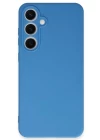 Samsung Galaxy S24 FE Kılıf Nano içi Kadife Silikon - Mavi