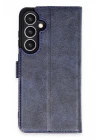 Samsung Galaxy S24 FE Kılıf Trend S Plus Kapaklı Kılıf - Lacivert