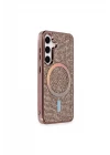 Samsung Galaxy S24 Kılıf Diamond Magsafe Kapak - Pembe
