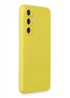 Samsung Galaxy S24 Kılıf Nano içi Kadife Silikon - Sarı