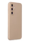 Samsung Galaxy S24 Plus Kılıf Nano içi Kadife Silikon - Pudra